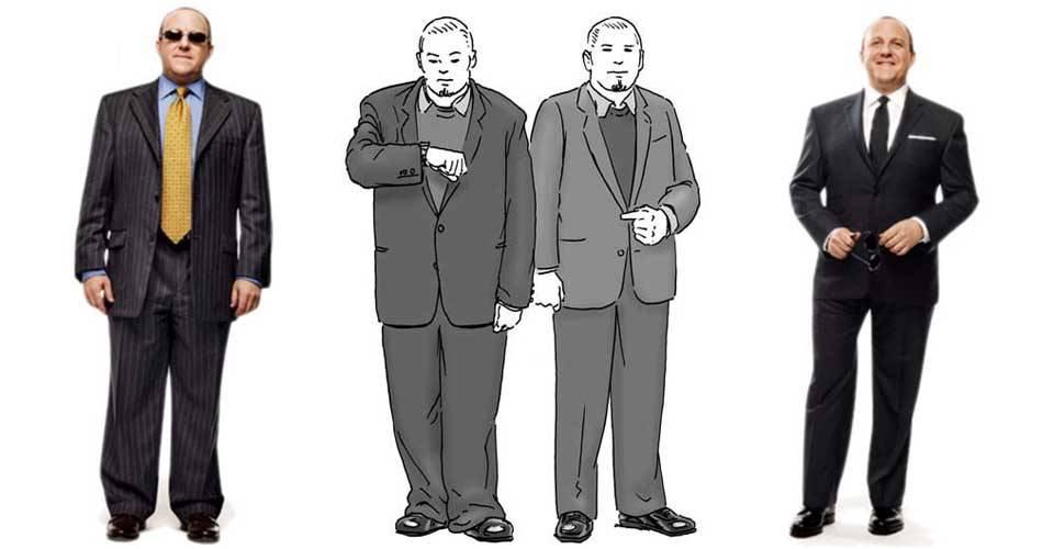 體型微胖的男士們